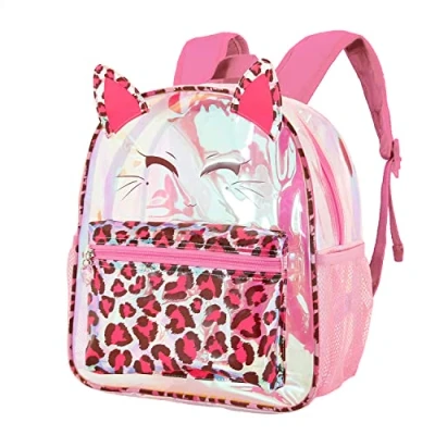 Imagen de Oh My Pop! Feline Mochila Laser Pequeña, Rosa, 29 x 32 cm, Capacidad 13.5 L