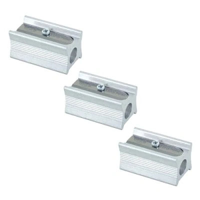 Imagen de KUM AZ104.06.16 M sacapuntas de cono largo Magnesio Stenograph 400 5L, para puntas largas recambio, plata, multipack 3