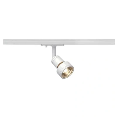 Imagen de SLV Blanco monofásico Puri, Spot» led, proyector, luminaria de Techo, Sistema Carril, iluminación Interior / GU10 50 W