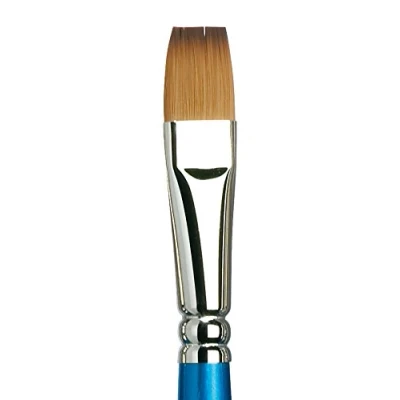 Imagen de Winsor &amp; Newton Cotman pincel de acuarela serie 555 n 14 plano corto, mango largo