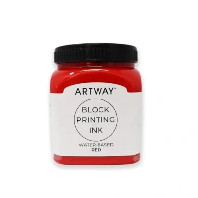 Imagen de Artway Tinta de Impresión en Bloque 250ml Rojo Ideal para Relieve, Block y Linóleo