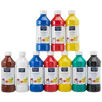 Imagen de Lefranc &amp; Bourgeois Pack de acrílico líquido, 10 frascos 500 ml , color/modelo surtido