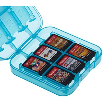 Imagen de Amazon Basics Funda para almacenamiento de juegos, Nintendo Switch Azul