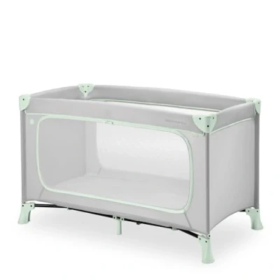 Imagen de Hauck Dream N Play Plus Dusty Mint Cuna de Viaje para bebés y niños pequeños con escotilla XL, Bolsa Viaje, Ligera, Plegable rápida compacta, 120 cm x 60 cm, Desde el Nacimiento hasta 15 kg
