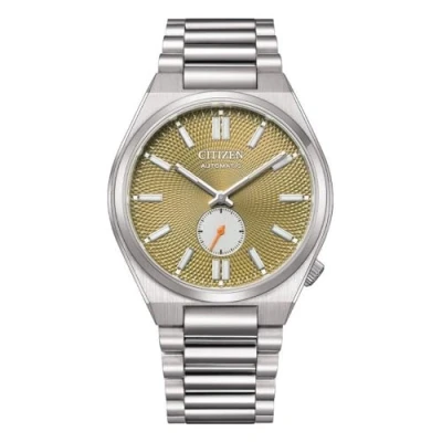 Imagen de Citizen Tsuyosa beige small seconds automatic men&#039;s watch NK5010 51X 316L steel case and bracelet