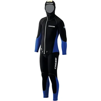 Imagen de Cressi Medas Man Complete Wetsuit 5mm Traje, Hombre, Negro/Azul, XL/5