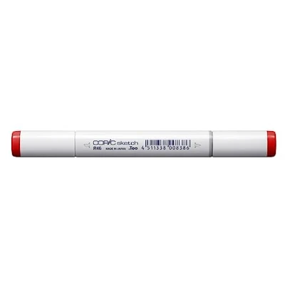 Imagen de Copic Sketch R46, Rojo fuerte, Rotulador doble con punta de anchura media y pincel.