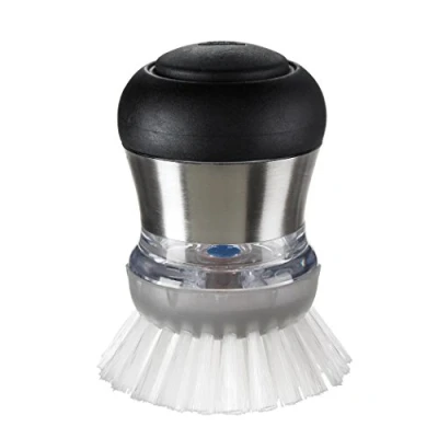 Imagen de OXO Steel Cepillo de Palma dispensador jabón, 2 3/4 Pulgadas diámetro. x 4 Alto