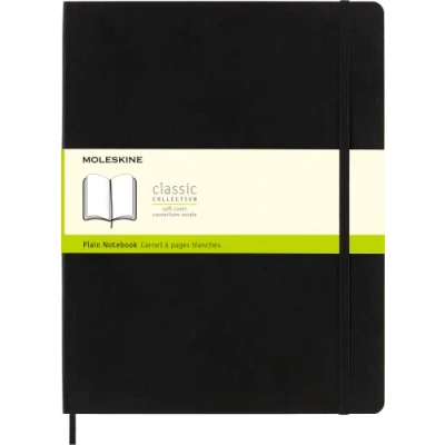 Imagen de Moleskine Cuaderno Clásico con Hojas Punteadas, Tapa Blanda y Cierre Elástico, Tamaño XXL 21.6 x 27.9 cm, Color Negro, 192