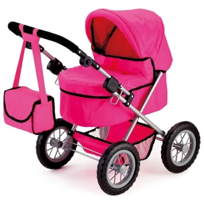Imagen de Bayer Design 13029Aa, Cochecito, Carro Muñecas Trendy, Ajustable, Plegable, Rosa, Color (13029)