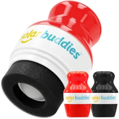 Imagen de Solar Buddies Aplicador de Protector Completo Rojo Negro Recargable Esponja para Solar, Crema y Loción Niños, Adultos Familias Contiene 100ml