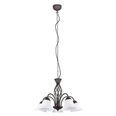 Imagen de Trio Lighting Lámpara colgante Rustica, color óxido, 5 luces