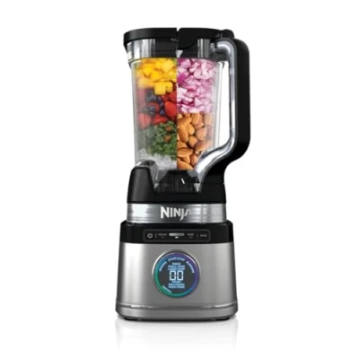Imagen de Ninja Detect Power Pro batidora de vaso (1200W), con jarra 2 L (capacidad máxima 1900 ml), potente para preparar smoothies, picar verduras y mezclar bebidas congeladas, negro, TB201EU