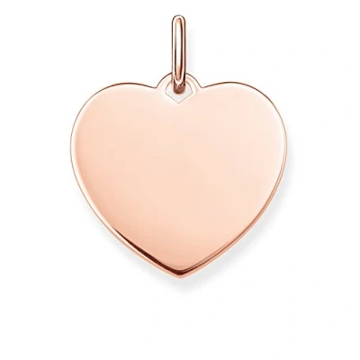 Imagen de Thomas Sabo Colgante de Plata ley 925 para mujer, diseño corazón, talla única, esterlina, Sin piedra.,