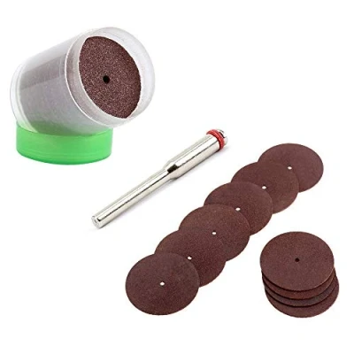 Imagen de juego de discos corte 35 piezas cuchillas reforzado disco molienda ruedas 22 mm con mandril eje para Rotary Tool