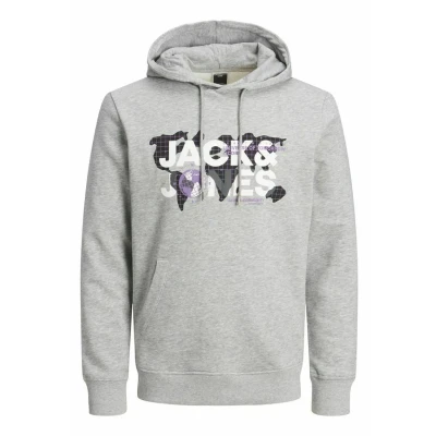 Imagen de JACK &amp; Jones Hoodie Sweat Jersey con capucha, Hombre, Talla: Small, Light grey melange