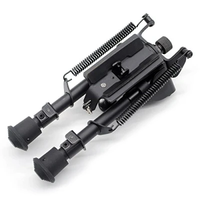 Imagen de TRIROCK 6 9 Pulgadas Giratorio Inclinable Bípode para Rifle de Caza