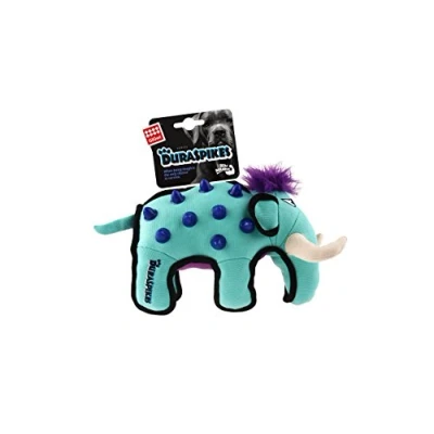 Imagen de GiGwi Duraspikes Juguete para Perros Extra Duradero con Elefante Azul Claro, Interactivo masticadores Duros