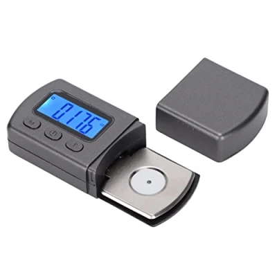 Imagen de Tocadiscos Stylus Force Scale Gauge 0.01g Blue LCD Backlight Tracking Medidor de Presión Probador para Tonearm Phono Cartridge