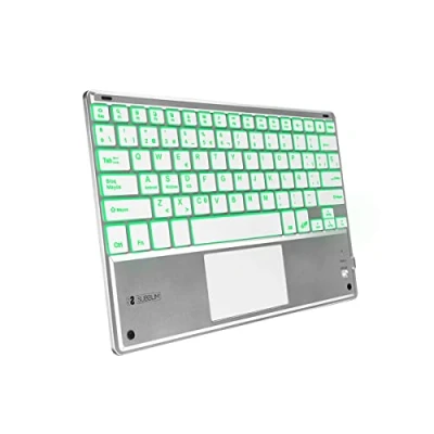 Imagen de Teclado Retroiluminado Bluetooth Subblim Smbt50 Touchpad Plata