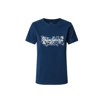 Imagen de Pepe Jeans Rosalind Camiseta estampada, Mujer, Talla: XS, Ocean blue