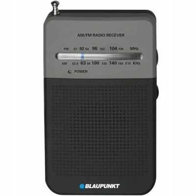 Imagen de Blaupunkt PR3BK Portátil Negro Radio (Portátil, AM,FM, 0,3 W, 3,81 cm (1.5&quot;), Negro, AA)