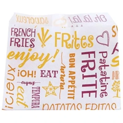 Imagen de García de Pou 1000 Unidades 229.28 Bolsas para patatas fritas Parole, 34 G/M2, 12 x 9 Cm, Blanco