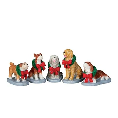 Imagen de Lemax Christmas Pooch, Set Of 5