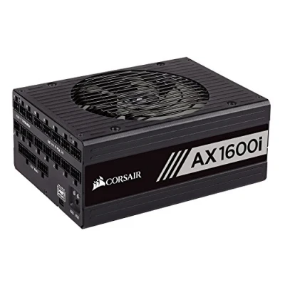 Imagen de Corsair AX1600i Fuente de Alimentación Digital Totalmente Modular (1600 W, Certificación 80 Plus Titanium) Negro