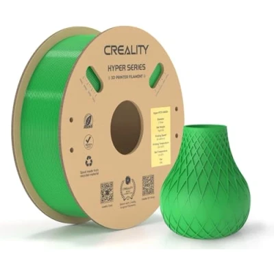 Imagen de Creality Hyper PETG Filamento 1KG, 1.75 mm de Alta Velocidad Impresora 3D, Precisión Dimensional ± 0.03mm, 1 KG (2.2 Libras) Espátula (Verde)