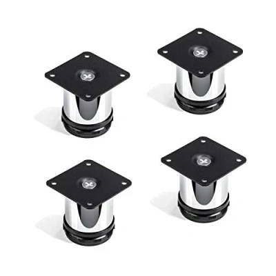 Imagen de Set de 4 x SO TECH® Pata Mueble &quot;JIM&quot; Cromado Ø 50 mm Alto 60 Capacidad Carga muy Alta