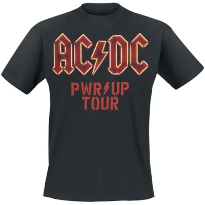 Imagen de AC/DC PWR UP Tourshirt 24 Hombre Camiseta Negro XL 100% algodón Regular