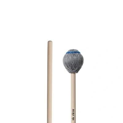 Imagen de Vic FIrth Maza de Marimba serie Signature M223 Ney Rosauro Hilo Medio Duro color gris