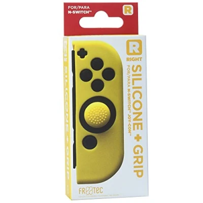 Imagen de FR·TEC Funda Silicona + Grip Para Joy Con Amarillo Derecho Nintendo Switch