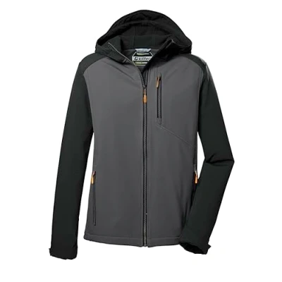 Imagen de killtec Hombres Chaqueta softshell/chaqueta outdoor con capucha KOS 265 MN SFTSHLL JCKT, black, M, 41263 000