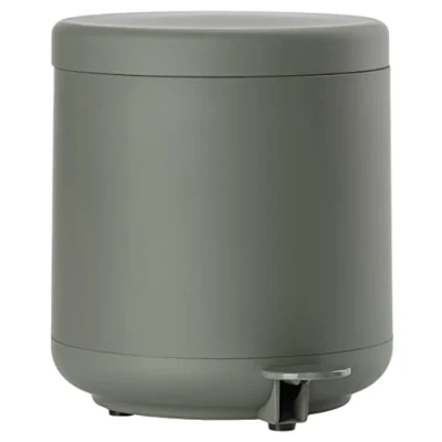 Imagen de Zone Denmark Ume Cubo de Basura con Pedal, 19,5 x 22 cm, 4 litros, Verde Oliva, ABS/Soft Touch, 19.5 cm