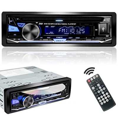 Imagen de Alondy Radio Coche 1 DIN Autoradio CD/DVD Reproductor Bluetooth USB,FM/Am RDS Auto MP3 SD AUX