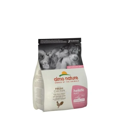 Imagen de Almo Nature Pienso para Cachorros Holistic Dry Chicken (2 kg). Alimento Perros Seco Alto en Proteínas Razas Pequeñas con Sabor a Pollo Fresco. Comida Seca de Fácil Digestión