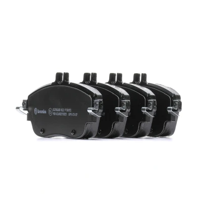 Imagen de BREMBO P 50 093 Juego de pastillas freno preparado para indicador desgaste con tornillos pinza freno, Chapa antichirridos sin accesorios norauto,