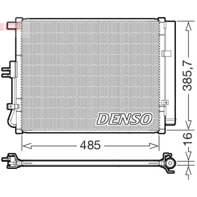 Imagen de DENSO DCN43007 Condensador con secador R 134 a