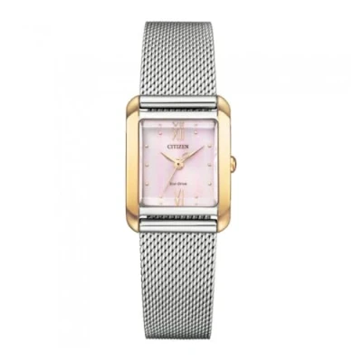 Imagen de Citizen Reloj Analógico para Mujeres de Cuarzo japonés con Correa en Acero Inoxidable EW5596 66X