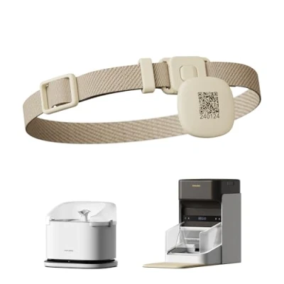 Imagen de PETLIBRO Etiqueta de Collar RFID, Reconocimiento Animales, Compatible con One RFID Dispensador Automático Alimentos PLAF301, Dockstream Fuente Agua para Gatos PLWF305