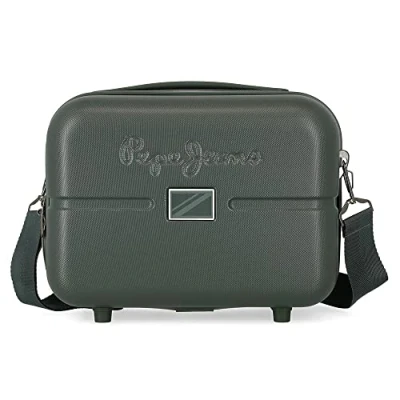 Imagen de Pepe Jeans Accent Neceser Adaptable con Bandolera Verde 29x21x15 cms Rígido ABS 9,14L 0,84 kgs