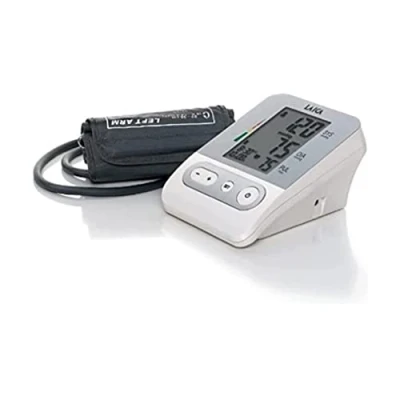Imagen de Tensiómetro de brazo con 120 memorias ( 30 para 4 personas) Laica BM2301, color blanco, incluye bolsa guardar, gran pantalla LCD fácil lectura.