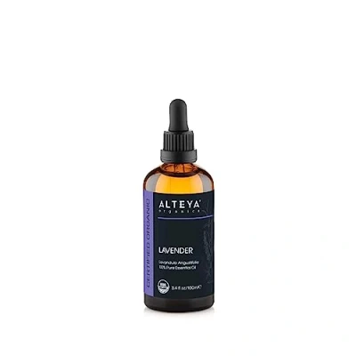Imagen de Alteya Organics Aceite de lavanda (Lavandula Angustifolia) 100 ml esencial % natural, puro, orgánico, certificado por USDA, vendido directamente The Lavender Grower and Distiller
