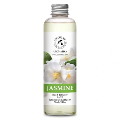Imagen de Recambio de Difusor Jazmín 200ml Aceite Esencial Puro &amp; Natural Aroma Intensas y Duraderas Aromatizar Aire en Cuartos Baños Hogares Perfume