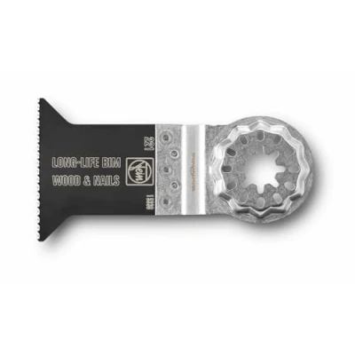 Imagen de FEIN E Cut Long Life, 50x50 mm, Alojamiento Starlock SL, Bimetal dentado de madera trabado para todos los materiales derivados la madera, placa cartón yeso y plástico