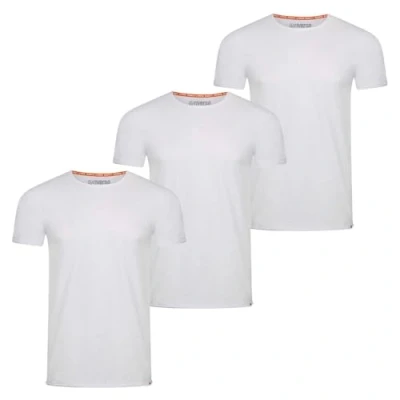 Imagen de riverso RIVLenny Camiseta básica para Hombre, Paquete de 3 Unidades, Cuello Redondo, Corte Ajustado, Manga Corta, Monocolor, 100% algodón, Blanco, XL