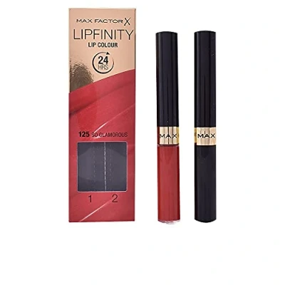 Imagen de Max Factor LipFinity Lip Colour Lipstick Pintalabios, Tono: 125 So Glamurous Paso 1: 2.3ml 2: 1.9g