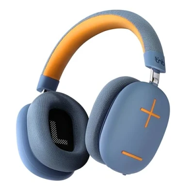 Imagen de T&#039;NB Auriculares inalámbricos plegables con reducción de ruido pasiva, conexión Bluetooth, sonido estéreo micrófono incorporado, duración hasta 50 horas negro